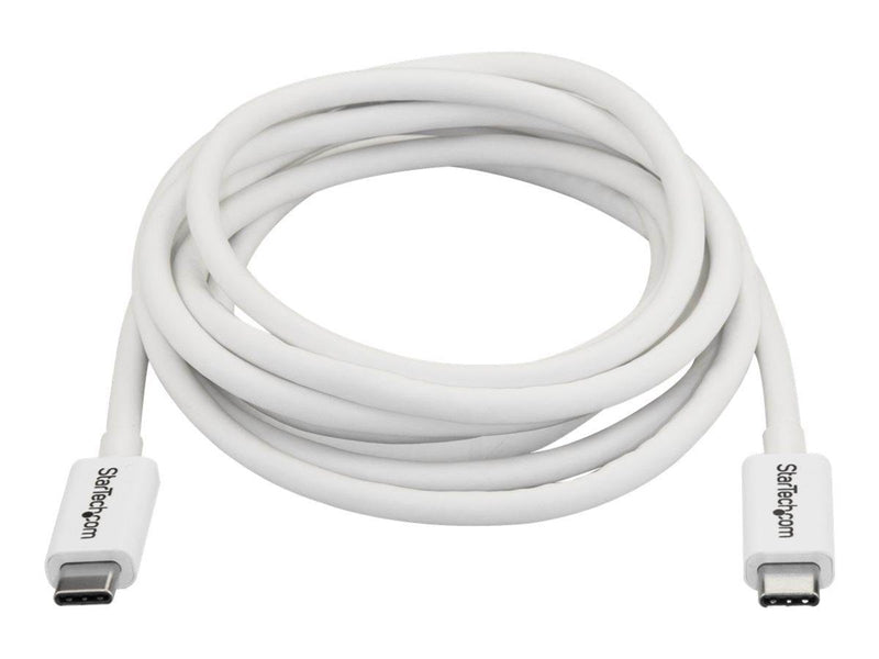 StarTech.com Thunderbolt 3 (20Gbps) USB C Cable - White - 2m
