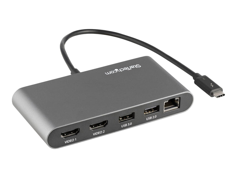 StarTech.com Thunderbolt 3 Mini Dock - 2× HDMI - 1GbE