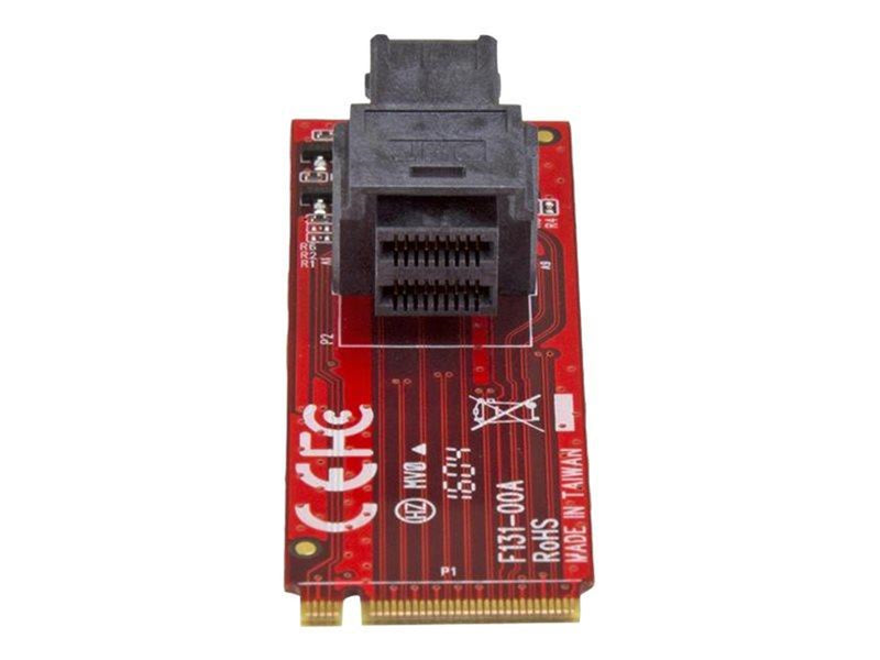 StarTech.com U.2 (SFF-8643) to M.2 PCI Express 3.0 x4 Host Adapter Card for 2.5" U.2 NVMe SSD - interfaceadapter - SAS - M.2 Card