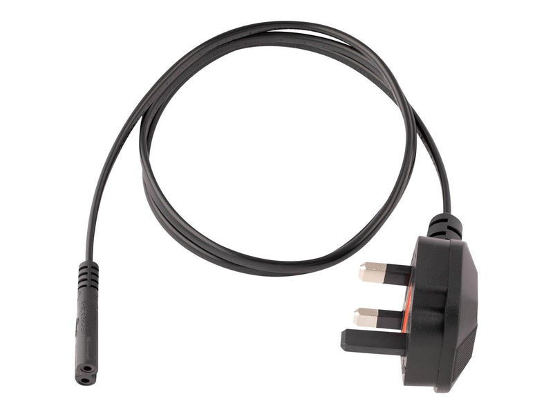 StarTech.com UK Laptop Power Cord 2 Slot for UK BS1363 to C7 - power cable - 1 m