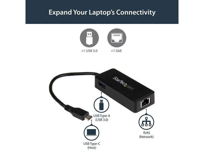 StarTech.com US1GC301AU USB Type-C to Gigabit network adapter