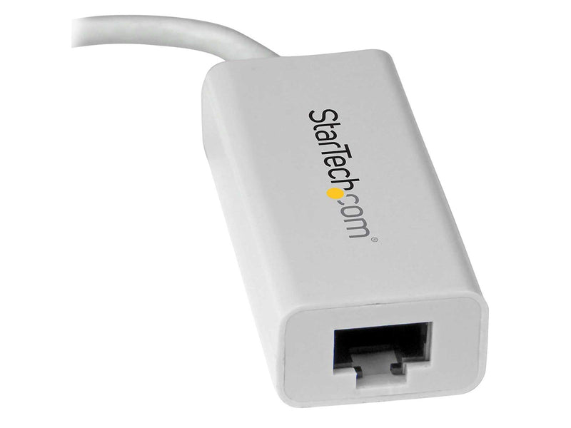 StarTech.com US1GC30W USB-C to Gigabit Ethernet Adapter White Thunderbolt 3 Compatible