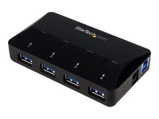 StarTech.com USB 3.0 Hub 4-Port plus Dedicated Charging Port USB-Hubs - USB 3.2 - 4 - Schwarz