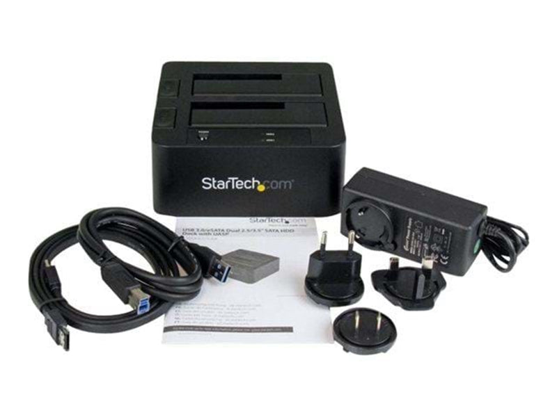 StarTech.com USB 3.0/eSATA Dual 2.5/3.5" SATA hart Drive Dock w/ UASP