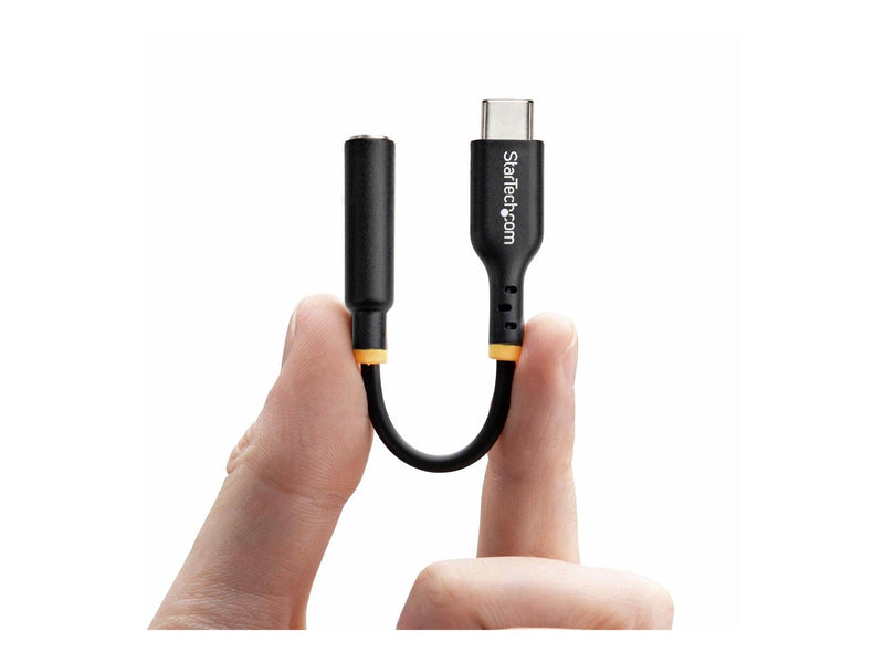StarTech.com USB-C Audio Adapter to 3.5mm TRRS Jack Headphone Aux Dongle - USB-C to headphone jack adapter - 12.7 cm