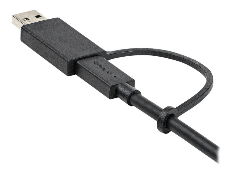StarTech.com  USB C Cable USB-A Adapter Dongle Hybrid 2-in-1 USB C Cable 1m