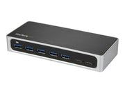 StarTech.com USB C Hub 7 Port USB-Hubs - 7 - silber
