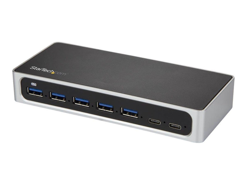 StarTech.com USB C Hub 7 Port USB-Hubs - 7 - silber