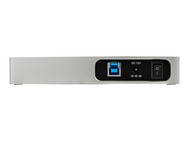 StarTech.com USB C Hub 7 Port USB-Hubs - 7 - silber