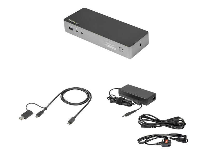 StarTech.com USB-C & USB-A Dock - 100W PD - Dual 4K 60Hz
