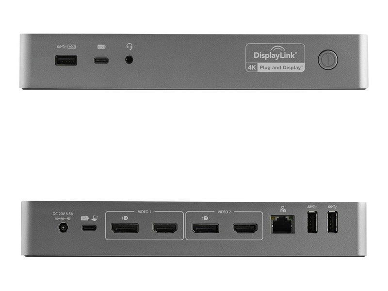 StarTech.com USB-C & USB-A Dock - 100W PD - Dual 4K 60Hz