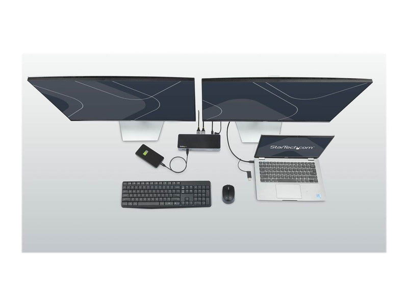 StarTech.com USB-C & USB-A Dock - 100W PD - Dual 4K 60Hz
