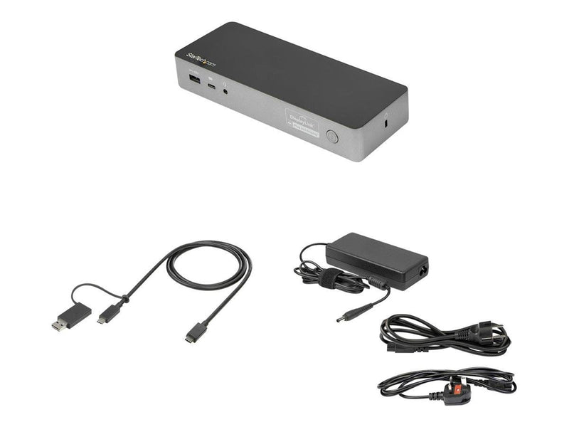 StarTech.com USB-C & USB-A Dock - 100W PD - Dual 4K 60Hz