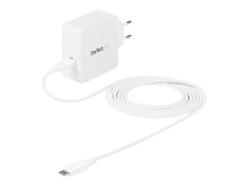 StarTech.com USB C Wall Charger - 60W PD 1m cable - Portable Travel USB Type C Fast Charge Universal Laptop Adapter - USB IF/CE Certified (WCH1CEU) power adapter