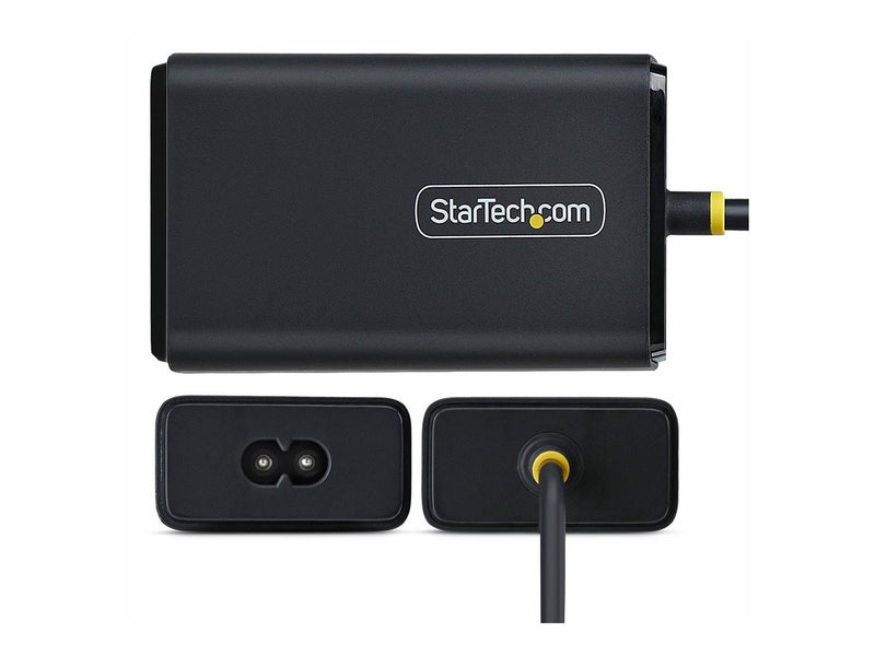 StarTech.com - USB-C power adapter - with 1.5m Tethered USB-C Cable - 65 Watt Netzteile - 65 Watt - ATX - 80 Plus
