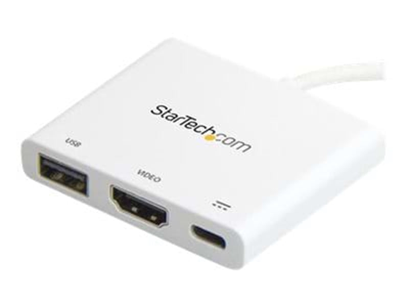 StarTech.com USB-C to 4K HDMI Multifunction Adapter with Power Delivery and USB-A Port