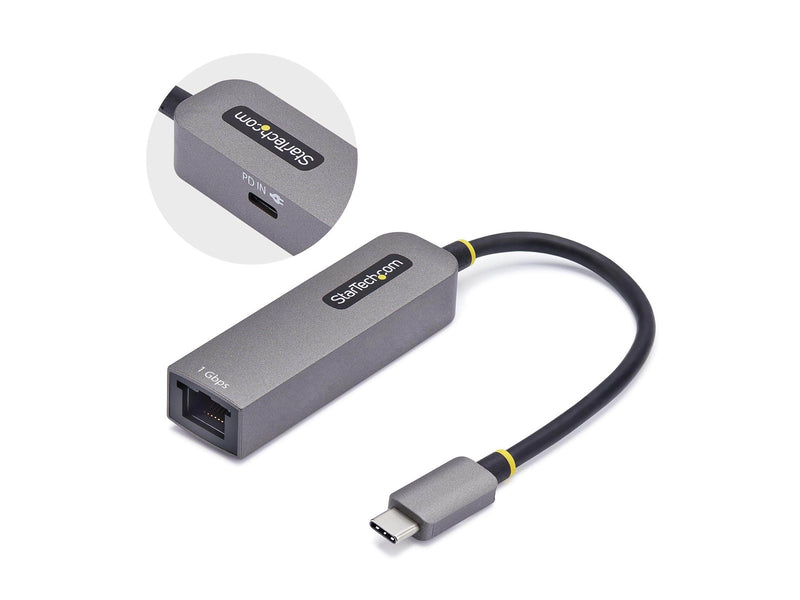 StarTech.com USB-C to Ethernet Adapter NIC 1Gbps - network adapter - USB-C 3.2 Gen 1 - Gigabit Ethernet + USB-C 3.2 Gen 1