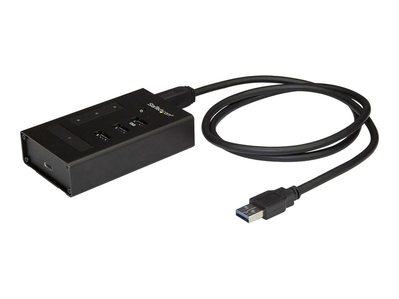 StarTech.com USB Hub Metal 4 Port USB-Hubs - USB 3.0 - 4 - Schwarz
