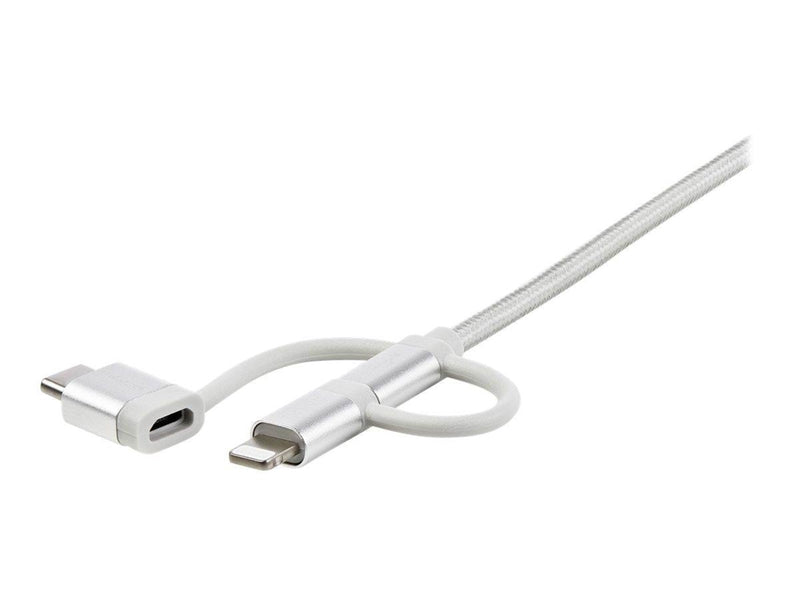 StarTech.com USB Multi Charging Cable - Lightning USB-C Micro-USB - USB cable - 1 m
