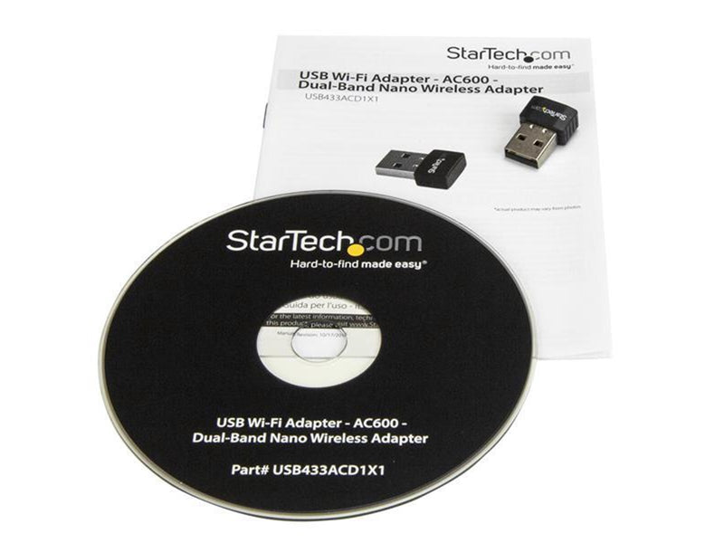 StarTech.com USB Wi-Fi Adapter - AC600 - Dual-Band Nano Wireless Adapter