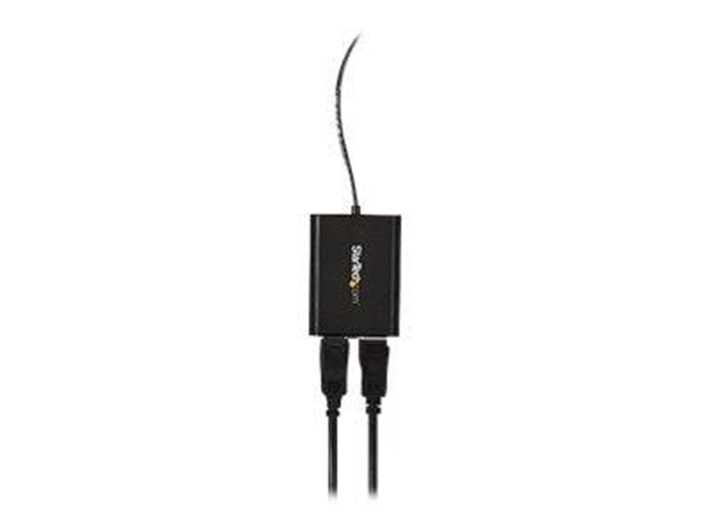 StarTech.com USB to Dual DisplayPort Adapter - 4K 60Hz - USB 3.0 (5Gbps) - external video adapter - DisplayLink DL-6950 - black