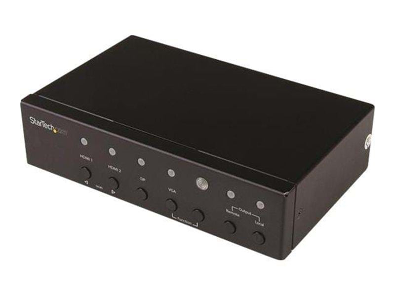 StarTech.com VGA DisplayPort and HDMI Over CAT5 HDBaseT Extender Switch - video/audio extender - HDMI
