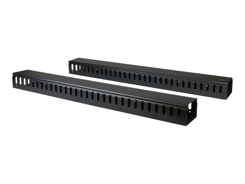 StarTech.com Vertical Cable Organizer with Finger Ducts - 0U - 6 ft. - cable organizer - 40U