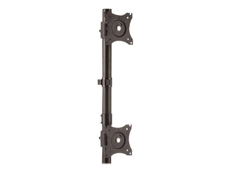StarTech.com Vertical Dual Monitor Stand - Steel - For Monitors up to 27in