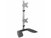 StarTech.com Vertical Dual Monitor Stand for up to 27" Monitors - Aluminium - Stand