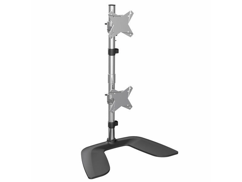 StarTech.com Vertical Dual Monitor Stand for up to 27" Monitors - Aluminium - Stand
