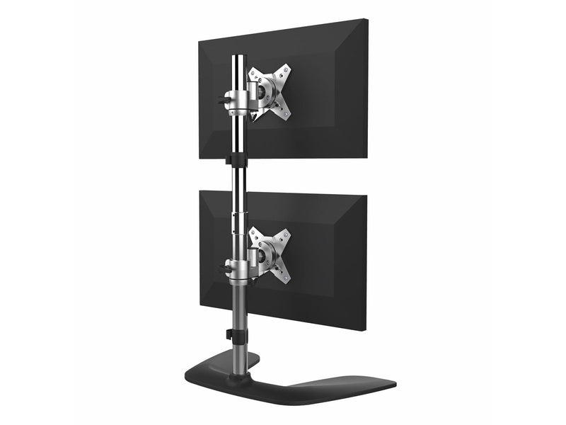 StarTech.com Vertical Dual Monitor Stand for up to 27" Monitors - Aluminium - Stand