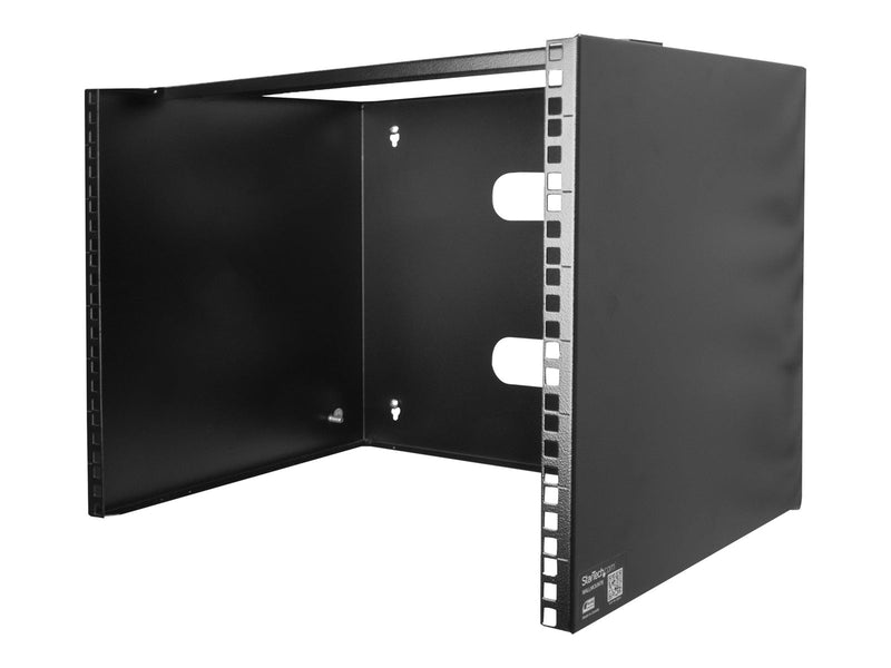 StarTech.com Wall-Mount Bracket for Shallow Rack-Mount Equipment - Solid Steel - 8U cabinet - 8U
