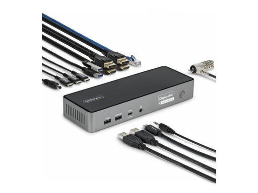 StarTech.com - docking station - USB-C - 2 x DP 2 x HDMI USB-C - 2.5GbE - TAA Compliant