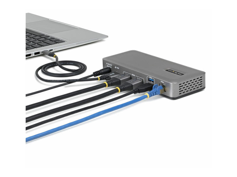 StarTech.com - docking station - USB-C 3.2 Gen 2 - 2 x DP - 1GbE
