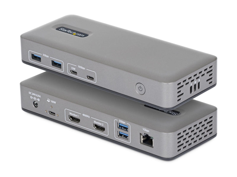 StarTech.com - docking station - USB-C 3.2 Gen 2 - 2 x HDMI - 1GbE