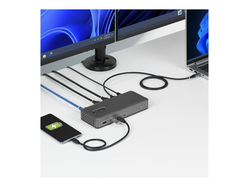 StarTech.com - docking station - USB-C 3.2 Gen 2 - 2 x HDMI - 1GbE
