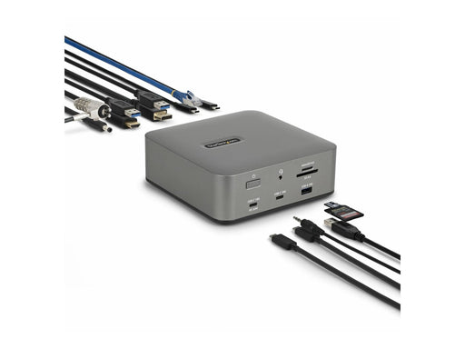 StarTech.com - docking station - USB-C / USB4 / Thunderbolt 3 / Thunderbolt 4 / Thunderbolt 5 / USB-A - DP HDMI - 1GbE - TAA Compliant