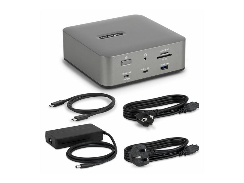 StarTech.com - docking station - USB-C / USB4 / Thunderbolt 3 / Thunderbolt 4 / Thunderbolt 5 / USB-A - DP HDMI - 1GbE - TAA Compliant