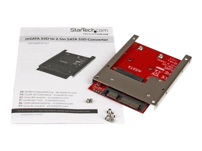 StarTech.com mSATA SSD zu 2.5in SATA Adapter Konverter