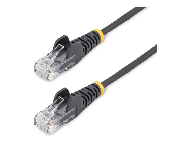 StarTech.com patch cable - black - Schwarz - 0.25m