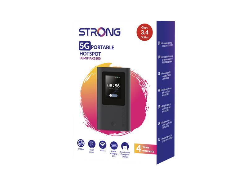 Strong 5G Portable Router - WiFi 6 - 6 Hour Battery life