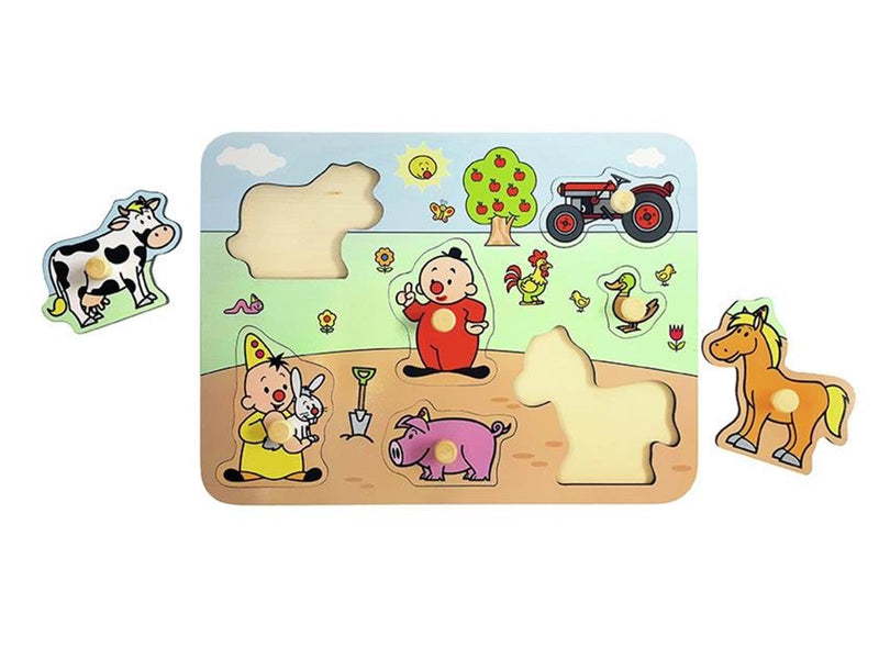 Studio 100 Bumba Wooden Stud Puzzle Farm 7 pcs. Holz
