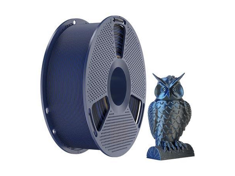 Sunlu PLA+ Silk Dual-Color Filament - Black and Blue