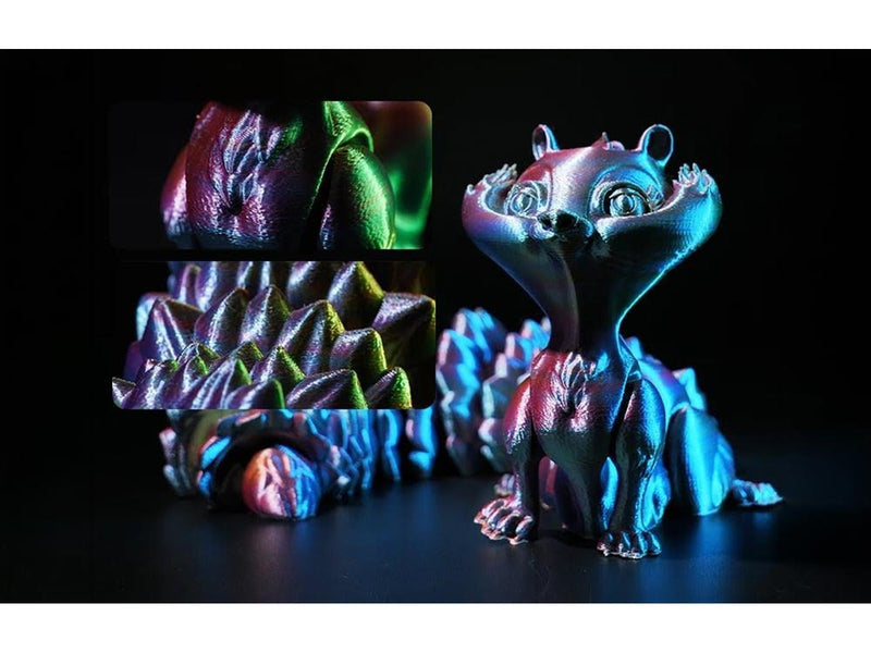 Sunlu PLA+ Silk Dual-Color Filament - Black and Blue