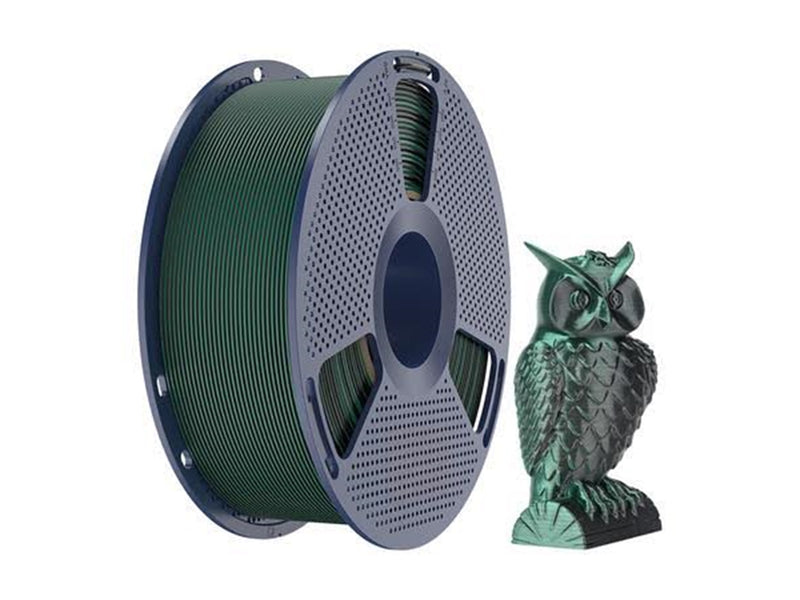 Sunlu PLA+ Silk Dual-Color Filament - Black and Green