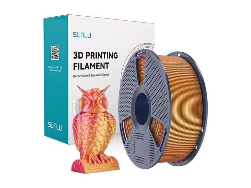 Sunlu PLA+ Silk Dual Color Filament (Red and Gold)