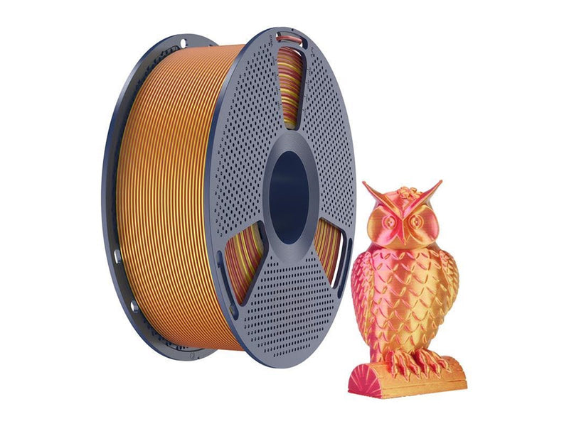 Sunlu PLA+ Silk Dual Color Filament (Red and Gold)