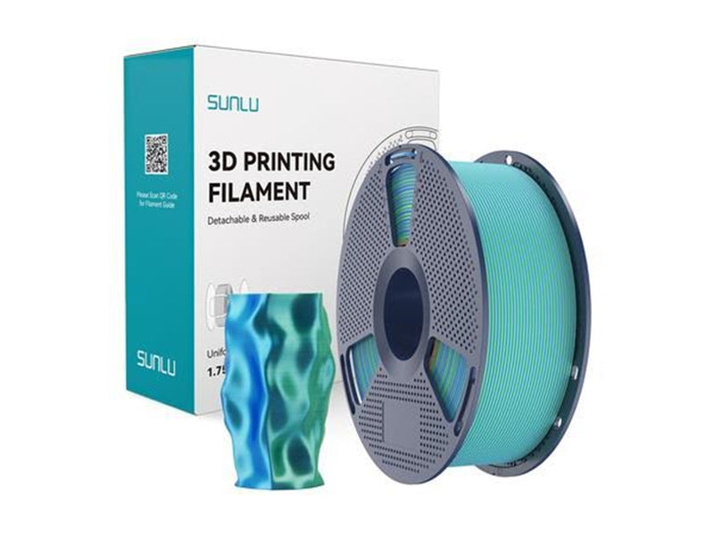 Sunlu PLA+ Silk Dual Color Filament (blue-green)