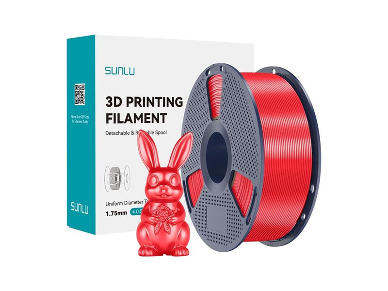 Sunlu PLA+ Silk Filament (Red)