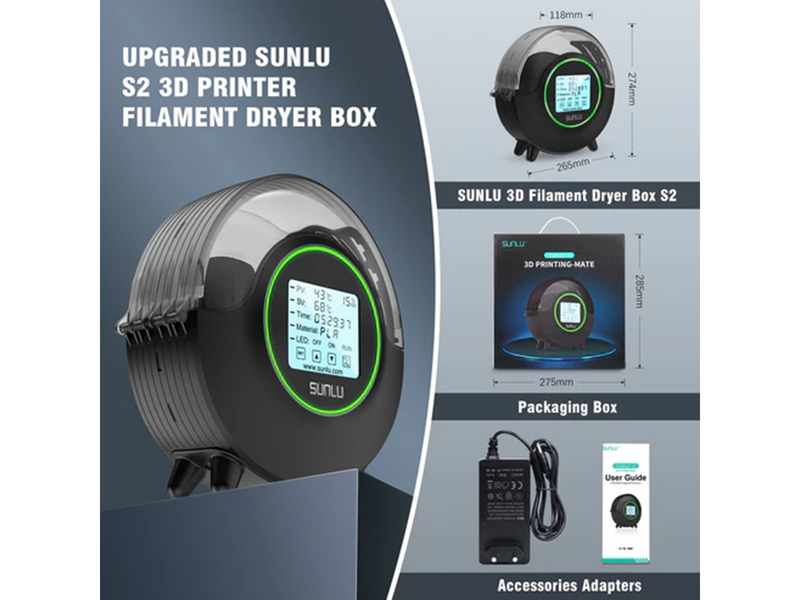 Sunlu filadryer S2 - 3D Drucker